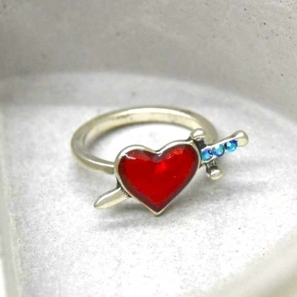 Heart and Dagger Ring